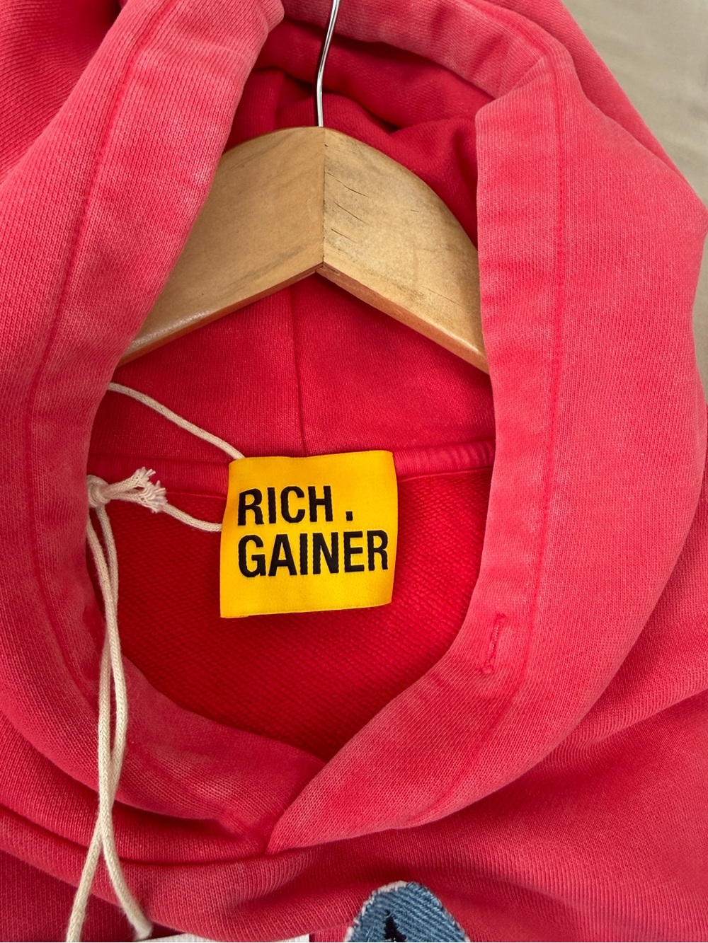NWT RICHGAINER Patchwork Hoodie - Picture 10 of 16